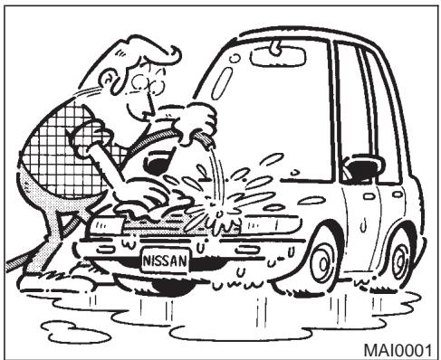 NISSAN PATHFINDER 1999 - NETTOYAGE DE L'EXTÉRIEUR DU VÉHICULE - 1