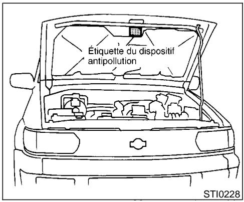NISSAN PATHFINDER 1999 - ÉTIQUETTE D'HOMOLOGATION - 1