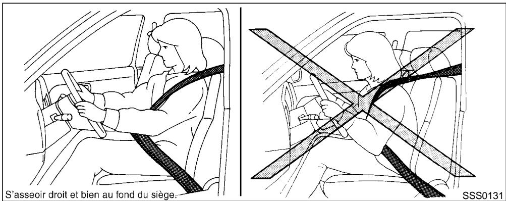 NISSAN PATHFINDER 1999 - PRECAUTIONS À PRENDRE AVEC LES SYSTÉMES DE RETENUE SUPPLEMENTaire - 1