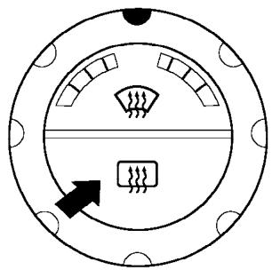 NISSAN PATHFINDER 2008 - INTERRUPTEUR DE DÉGIVREUR DE LUNETTE ARRIÈRE ET DE RÉTROVISEUR EXTERIEUR (selon l'équipement du vehicule) - 1