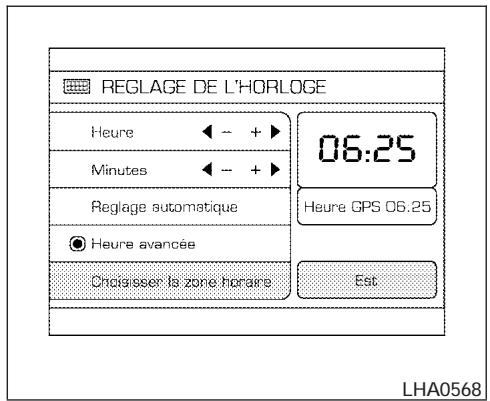 NISSAN PATHFINDER 2008 - Réglage de l'heure dans le système de répération par satellites : - 1