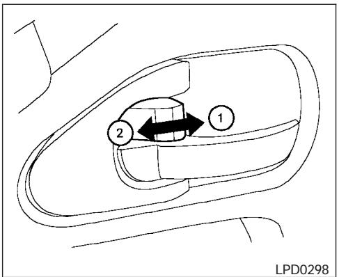 NISSAN PATHFINDER 2008 - VERROUILLAGE AU MOYEN D'UNE CLÉ - 1