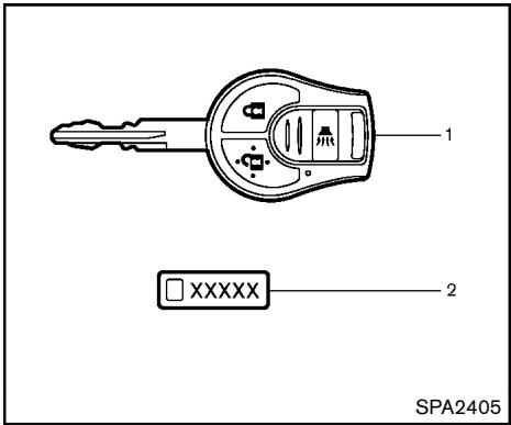 NISSAN ROGUE 2013 - CLÉS - 1