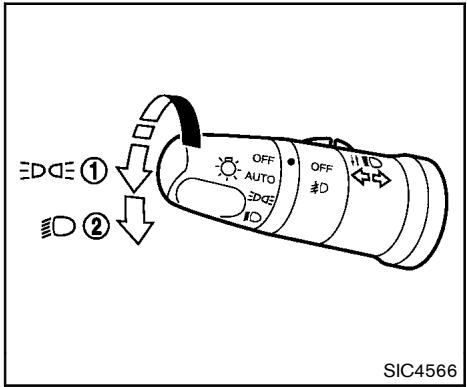 NISSAN ROGUE 2013 - Temporisation d'extinction automatique des phares : - 3