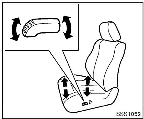 NISSAN ROGUE 2013 - Inclinaison du dossier : - 1