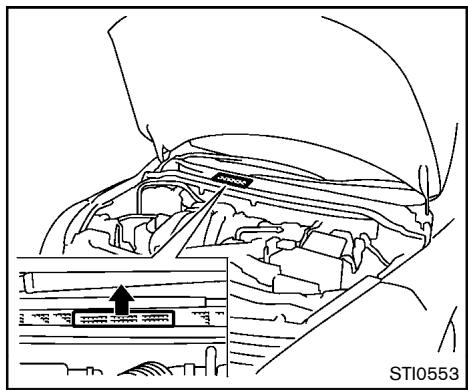 NISSAN ROGUE 2013 - IDENTIFICATION DU VEHICULE - 2