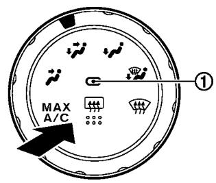 NISSAN ROGUE 2013 - COMMANDE DE DÉGIVREUR DE LUNETTE ARRÊIRE ET DE RÉTROVISEUR EXTERIEUR - 1