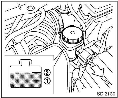 NISSAN ROGUE 2013 - LIQUIDE DE LAVE-GLACE DE PAREBRISE - 1