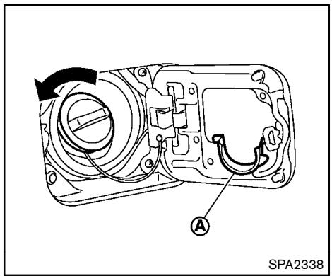 NISSAN ROGUE 2013 - OUVERTURE DE LA TRAPPE DU RÉSERVOIR DE CARBURANT - 1