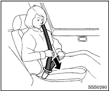 NISSAN ROGUE 2013 - Bouclage des ceintures de sécurité - 2