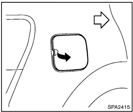 NISSAN ROGUE 2013 - TRAPPE DU RÉSERVOIR DE CARBURANT - 1