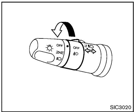 NISSAN ROGUE 2013 - ② Indicateur de changement de voie - 1