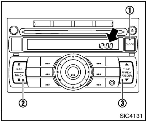 NISSAN ROGUE 2013 - CLOCK Bouton d'horloge (CLOCK) : - 1