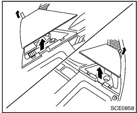NISSAN ROGUE 2013 - Sortir la roue de secours et les outils - 1