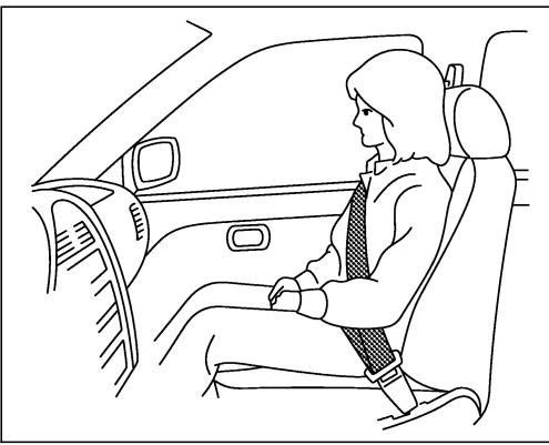 NISSAN X-TRAIL 2006 - PRECAUTIONS À PRENDRE AVEC LES CEINTURES DE SECURITÉ - 1