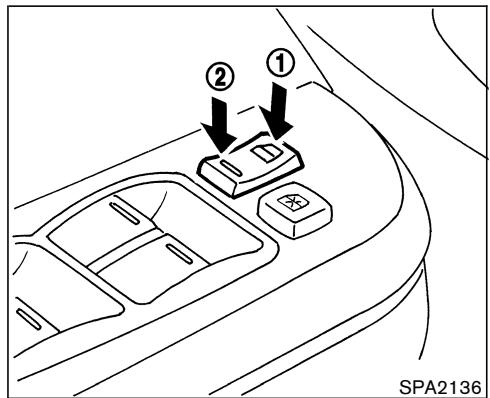 NISSAN X-TRAIL 2006 - VERROUILLAGE AVEC LE LOQUET INTÉRIEUR - 1
