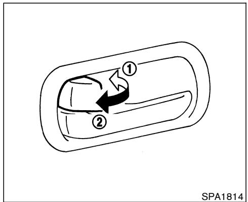 NISSAN X-TRAIL 2006 - VERROUILAGE AVEC LA CLÉ - 1
