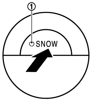 NISSAN X-TRAIL 2006 - SELECTEUR DE MODE SNOW (neige) (si le vehicule en est équipé) - 1