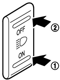 NISSAN X-TRAIL 2006 - COMMANDE ÉCLAIRAGE ROUTE (si le vehicule en est équipé) - 1