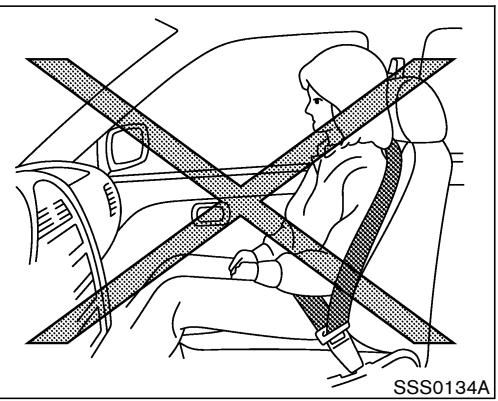 NISSAN X-TRAIL 2006 - PRECAUTIONS À PRENDRE AVEC LES CEINTURES DE SECURITÉ - 2
