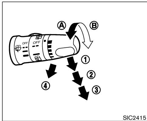 NISSAN X-TRAIL 2006 - COMMANDE D'ESSUIE-GLACE ET DE LAVE-GLACE - 1