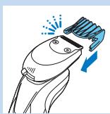 PHILIPS S9031/12 - Uso del accesorio perfilador de barba con el peine-guía - 1