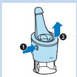 PHILIPS S9031/12 - Cleaning the shaver in the SmartClean system - 4