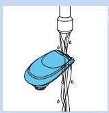 PHILIPS S9031/12 - Cleaning the trimmer attachment - 1