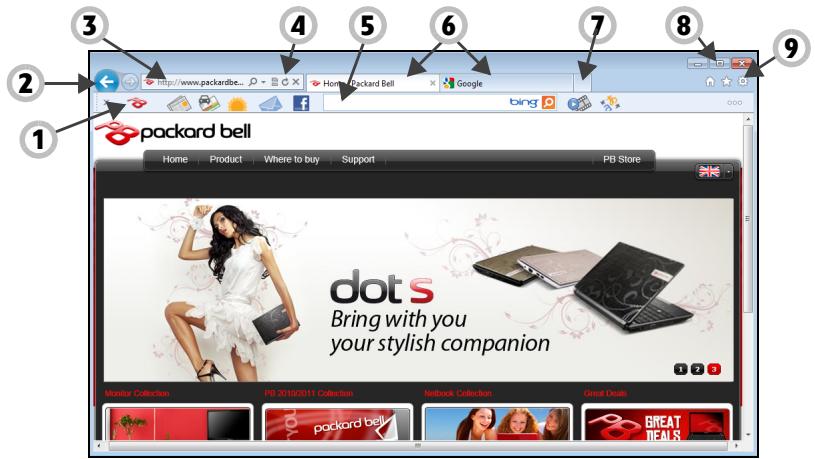 PACKARD BELL DOT SC 3/W-010FR - Internet Explorer özellikleri - 1