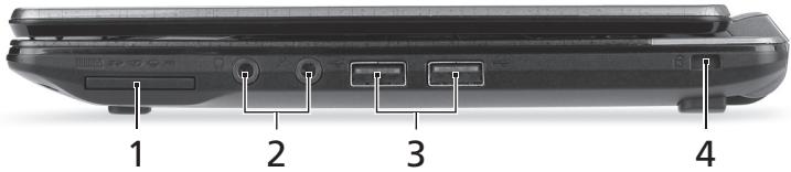 PACKARD BELL DOT SC 3/W-010FR - Sag görünüm - 1