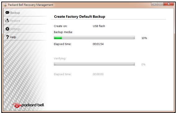 PACKARD BELL DOT SC 3/W-010FR - Creating recovery discs - 3