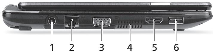 PACKARD BELL DOT SC-001FR - FRA VENSTRE - 1
