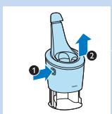 PHILIPS S9041/12 - Cleaning the shaver in the SmartClean system - 4