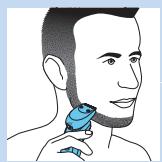PHILIPS S9041/12 - Utilizar o modelador de barba com pente - 2