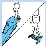 PHILIPS S9041/12 - Cleaning the trimmer attachment - 2