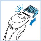 PHILIPS S9041/12 - Using the trimmer attachment - 6