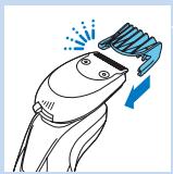 PHILIPS S9041/12 - Utilizar o acessório estilizador de barba com pente - 3