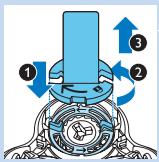 PHILIPS S9041/12 - Sustitución de los cabezas de afeitado - 3