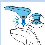 PHILIPS S9041/12 - Utilizar os acessórios com encaixe click-on - 2