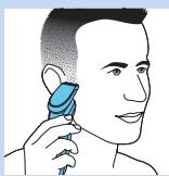 PHILIPS S9041/12 - Utilizar os acessórios com encaixe click-on - 3