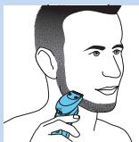 PHILIPS S9041/12 - Utilisation de l'accessoire barbe avec sabot - 2