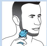 PHILIPS S9041/12 - Utilizar o acessório estilizador de barba com pente - 7