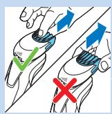 PHILIPS S9041/12 - Utilizar o acessório estilizador de barba com pente - 6