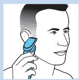 PHILIPS S9511/31 - Uso del recortador - 2