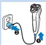 PHILIPS S9511/31 - Carregamento com o adaptor - 1
