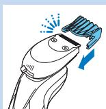 PHILIPS S9511/31 - Sakal sekillendirme aparatinin tarakla kullanilmasi - 1