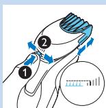 PHILIPS S9511/31 - Utilisation de la tondeuse - 4