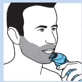PHILIPS S9511/31 - Utilizar o modelador de barba com pente - 1