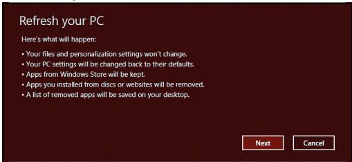 PACKARD BELL LV44HCG-32344G50MNWS - Gendannelse af fabriksindstlinger med Packard Bell Recovery Management - 4