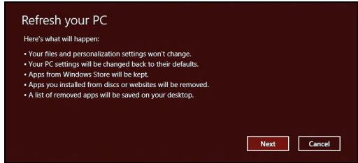 PACKARD BELL LV44HCG-32344G50MNWS - Restaurare particularizata utilizand Packard Bell Recovery Management - 3